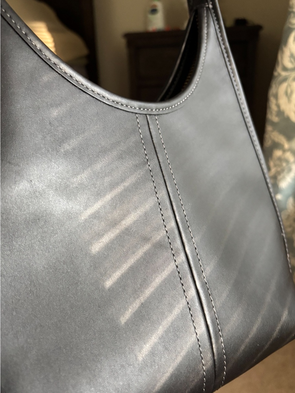 Coach Black Leather Shoulder Hobo - Picture 6 of 12